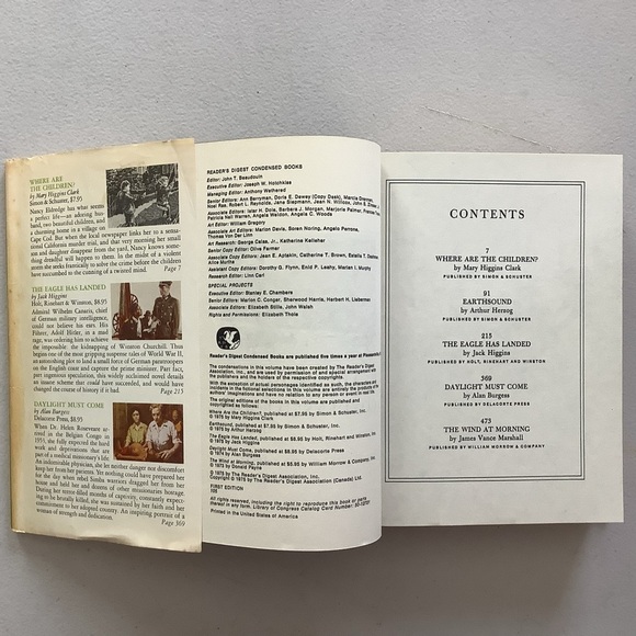 Reader’s Digest Condensed Books Volume 4 1975 Hardcover Book - Picture 5 of 7